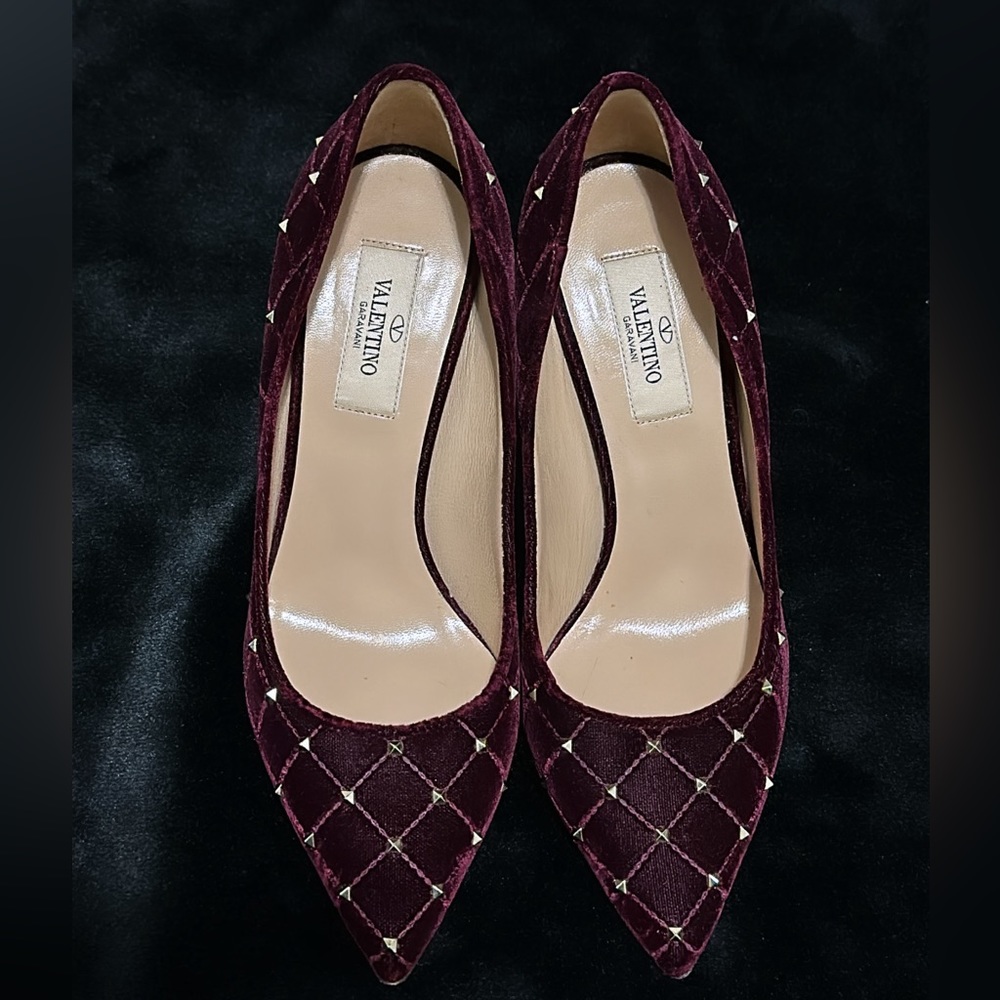 Valentino Burgundy Shoes